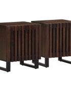 vidaXL Нощни шкафчета 2 бр 40x34x46 см манго масив