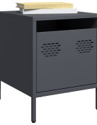 vidaXL Нощни шкафчета 2 бр антрацит 35x39x435 см стомана