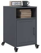 vidaXL Нощни шкафчета 2 бр антрацит 36x39x59 см стомана