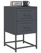 vidaXL Нощни шкафчета 2 бр антрацит 36x39x605 см стомана