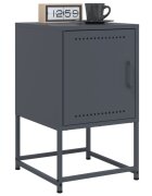 vidaXL Нощни шкафчета 2 бр антрацит 36x39x605 см стомана