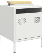 vidaXL Нощни шкафчета 2 бр бели 35x39x435 см стомана