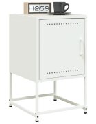 vidaXL Нощни шкафчета 2 бр бели 36x39x605 см стомана