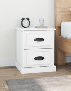vidaXL Нощни шкафчета 2 бр бели 39x39x475 см инженерно дърво