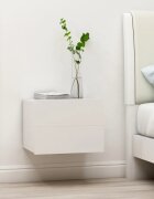 vidaXL Нощни шкафчета 2 бр бели 40x30x30 см инженерно дърво