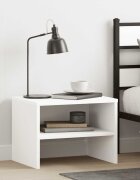vidaXL Нощни шкафчета 2 бр бели 40x30x30 см инженерно дърво