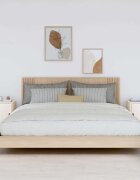 vidaXL Нощни шкафчета 2 бр бели 40x34x45 см борово дърво масив