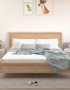 vidaXL Нощни шкафчета 2 бр бели 40x35x50 см