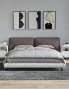 vidaXL Нощни шкафчета 2 бр бели 40x35x50 см
