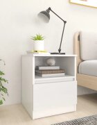 vidaXL Нощни шкафчета 2 бр бели 40x40x50 см инженерно дърво
