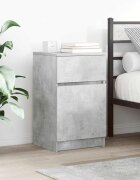vidaXL Нощни шкафчета 2 бр бетонно сив 39x35x65 см инженерна дървесина