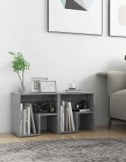 vidaXL Нощни шкафчета 2 бр бетонно сив 40x30x40 см инженерно дърво