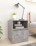 vidaXL Нощни шкафчета 2 бр бетонно сив 40x40x50 см инженерно дърво