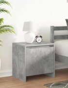 vidaXL Нощни шкафчета 2 бр бетонно сиви 45x34x445 см инженерно дърво