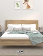 vidaXL Нощни шкафчета 2 бр бетонно сиво 40x35x50 см