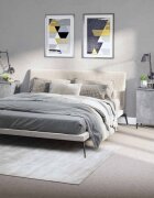 vidaXL Нощни шкафчета 2 бр бетонно сиво 40x35x70см инженерно дърво