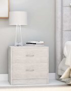 vidaXL Нощни шкафчета 2 бр бетоново сиво 40x30x40 см инженерно дърво