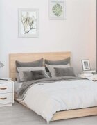 vidaXL Нощни шкафчета 2 бр бяла 40x34x45 см борово дърво масив