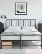 vidaXL Нощни шкафчета 2 бр черен 36x39x78 см стомана