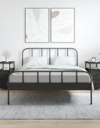 vidaXL Нощни шкафчета 2 бр черни 30x60x60 см инженерно дърво