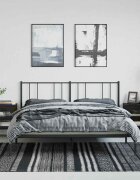 vidaXL Нощни шкафчета 2 бр черни 50x35x60 см стъкло и стомана