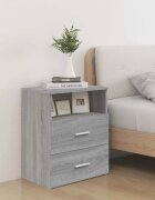 vidaXL Нощни шкафчета 2 бр cив сонома 50x32x60 см