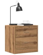 vidaXL Нощни шкафчета 2 бр дъб артизан 40x30x40 см инженерно дърво