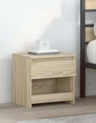 vidaXL Нощни шкафчета 2 бр дъб сонома 40x30x39 см инженерно дърво