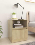 vidaXL Нощни шкафчета 2 бр дъб сонома 40x40x50 см инженерно дърво