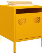 vidaXL Нощни шкафчета 2 бр горчица жълто 35x39x435 см стомана