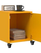 vidaXL Нощни шкафчета 2 бр горчица жълто 36x39x435 см стомана