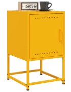 vidaXL Нощни шкафчета 2 бр горчица жълто 36x39x605 см стомана