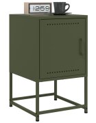 vidaXL Нощни шкафчета 2 бр маслиненозелени 36x39x605 см стомана