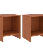 vidaXL Нощни шкафчета 2 бр меденокафяви 35x30x40 см бор масив
