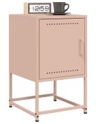 vidaXL Нощни шкафчета 2 бр розов 36x39x605 см стомана