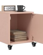 vidaXL Нощни шкафчета 2 бр розови 36x39x435 см стомана
