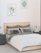 vidaXL Нощни шкафчета 2 бр сив 40x34x45 см борово дърво масив