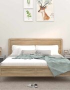 vidaXL Нощни шкафчета 2 бр сив сонома 40x35x50 см