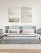 vidaXL Нощни шкафчета 2 бр сив сонома 40x35x625 см инженерно дърво