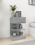 vidaXL Нощни шкафчета 2 бр сив сонома 40x35x65 см инженерно дърво