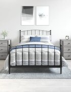 vidaXL Нощни шкафчета 2 бр сив сонома 40x36x60 см инженерно дърво