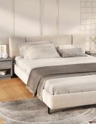 vidaXL Нощни шкафчета 2 бр сив сонома 45x34x44 см инженерно дърво