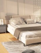 vidaXL Нощни шкафчета 2 бр сив сонома 45x34x445 см инженерно дърво