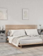 vidaXL Нощни шкафчета 2 бр. Сив Сонома Medium Engineered Wood