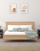 vidaXL Нощни шкафчета 2 бр сиви 40x35x55 см борово дърво масив