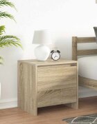 vidaXL Нощни шкафчета 2 бр сонома дъб 45x34x445 см инженерно дърво