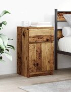 vidaXL Нощни шкафчета 2 бр старо дърво 39x35x65 см инженерно дърво