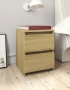 vidaXL Нощни шкафчета дъб сонома 2 бр 30x30x40 см инженерно дърво