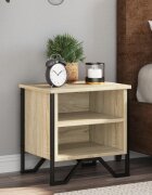 vidaXL Нощни шкафчета дъб сонома 2 бр 40x30x40 см инженерно дърво
