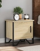 vidaXL Нощни шкафчета дъб сонома 2 бр 40x30x40 см инженерно дърво
